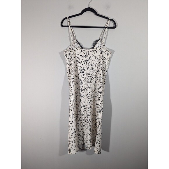 NWT A New Day Tan Black‎ Slip Midi Dress Women Size S - Picture 3 of 9